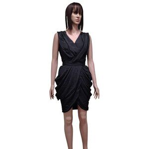 Rachael G. Grecian Style Dress with Slings, High Back, Black, Size 2 and 4